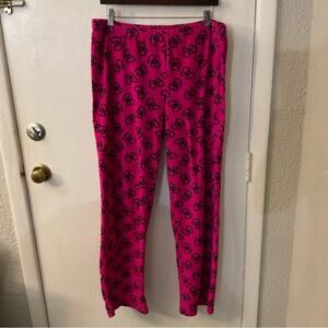 Hello Kitty Sanrio 2015 Hot Pink Bow Plush PJs Cozycore  Kawaii Kidcore Twee